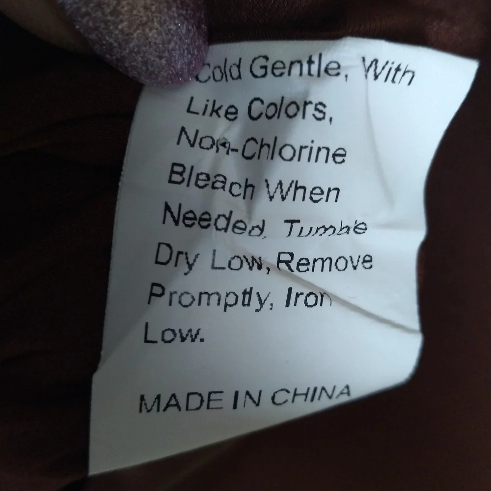 SOLD SHEIN Women's Brown Cut Out Tie Back Side Slit Dress-Size Medium - Picture 9 of 9